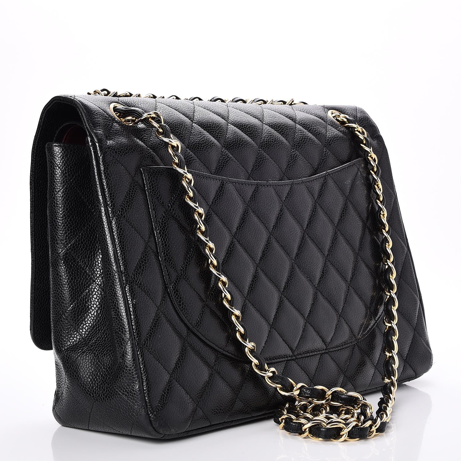Chanel Caviar Quilted Maxi Double Flap Black 4 of 9