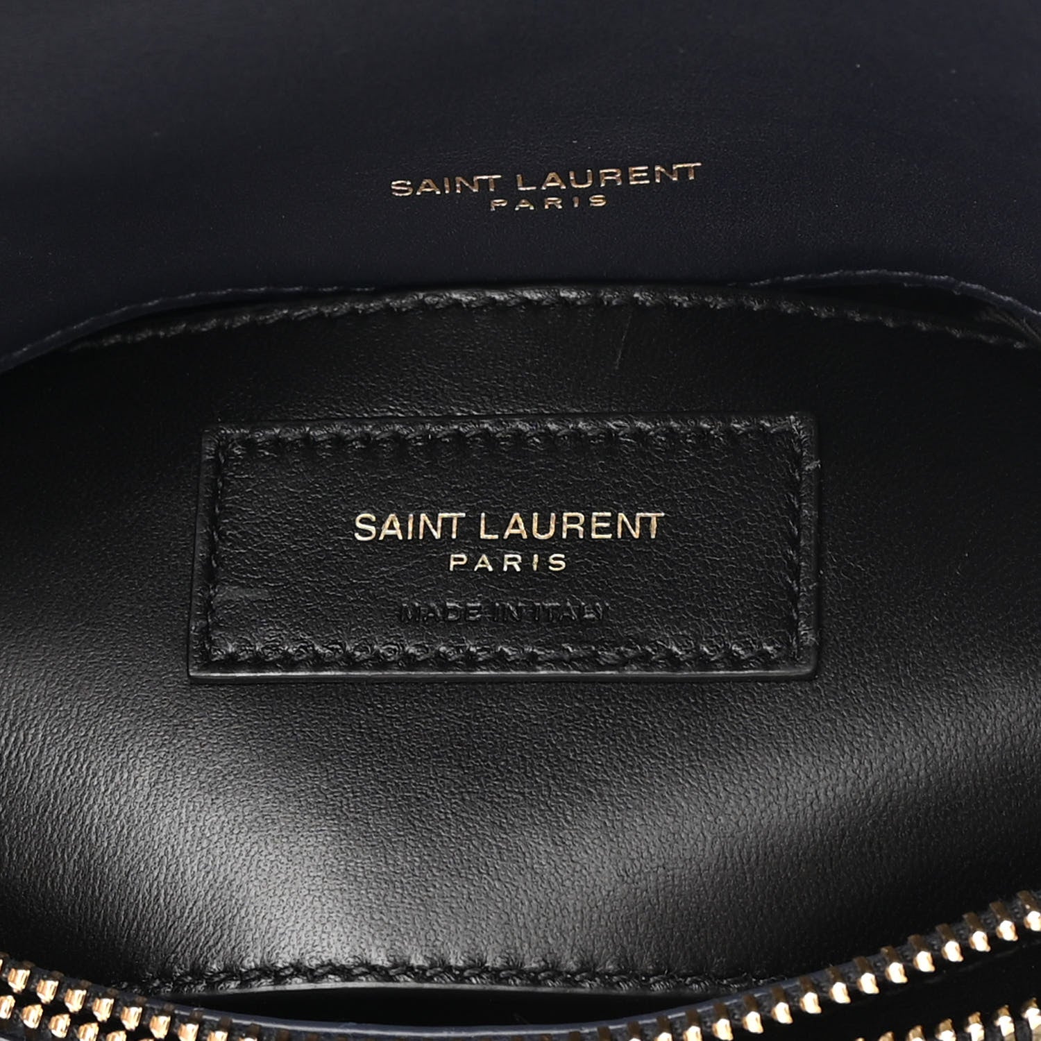 Saint Laurent Cotton Canvas Matelasse Chevron Monogram Medium College Bag Deeply Blue 6 of 14