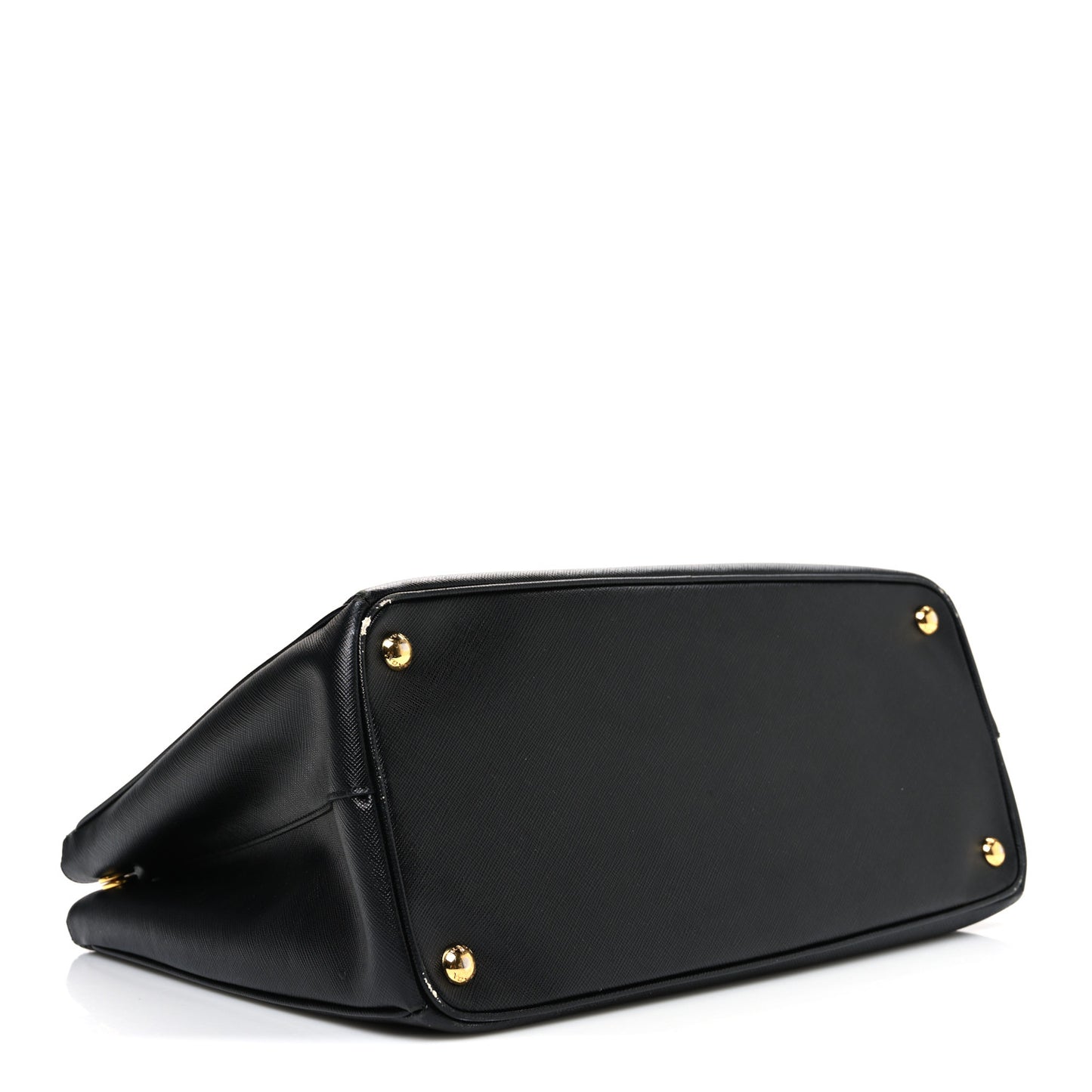 Saffiano Large Galleria Double Zip Tote Black