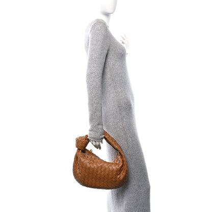 Bottega Veneta Nappa Intrecciato Teen Jodie Hobo Caramel 2 of 10