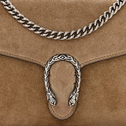 Gucci Suede Mini Dionysus Chain Wallet Taupe 8 of 12