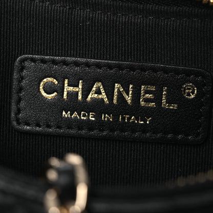 Chanel Lambskin Quilted Small Hobo Bag Black 6 of 10