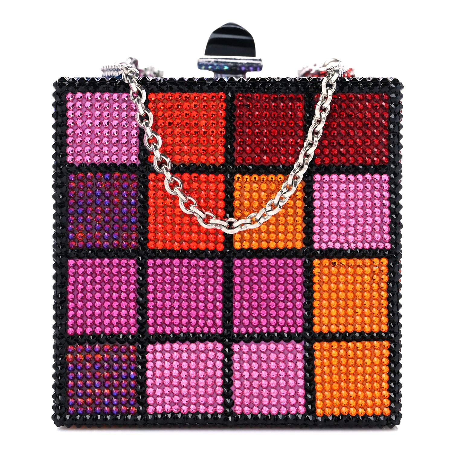 Judith Leiber Crystal Rubix Cube Clutch Multicolor 1 of 9