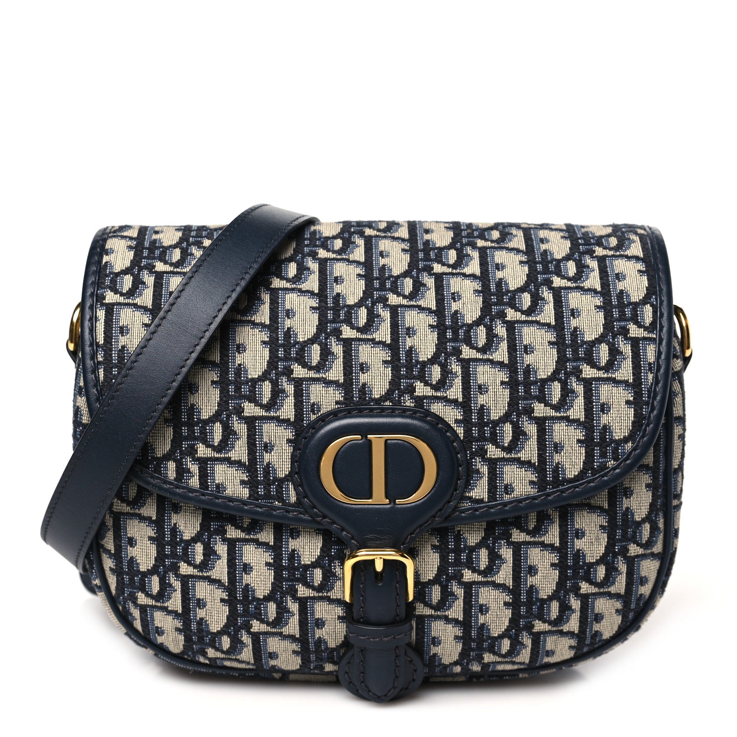 Christian Dior Oblique Medium Bobby Flap Blue 1 of 9