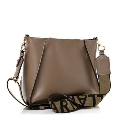 Stella McCartney Eco Alter Nappa Perforated Logo Mini Crossbody Dark Taupe 3 of 13