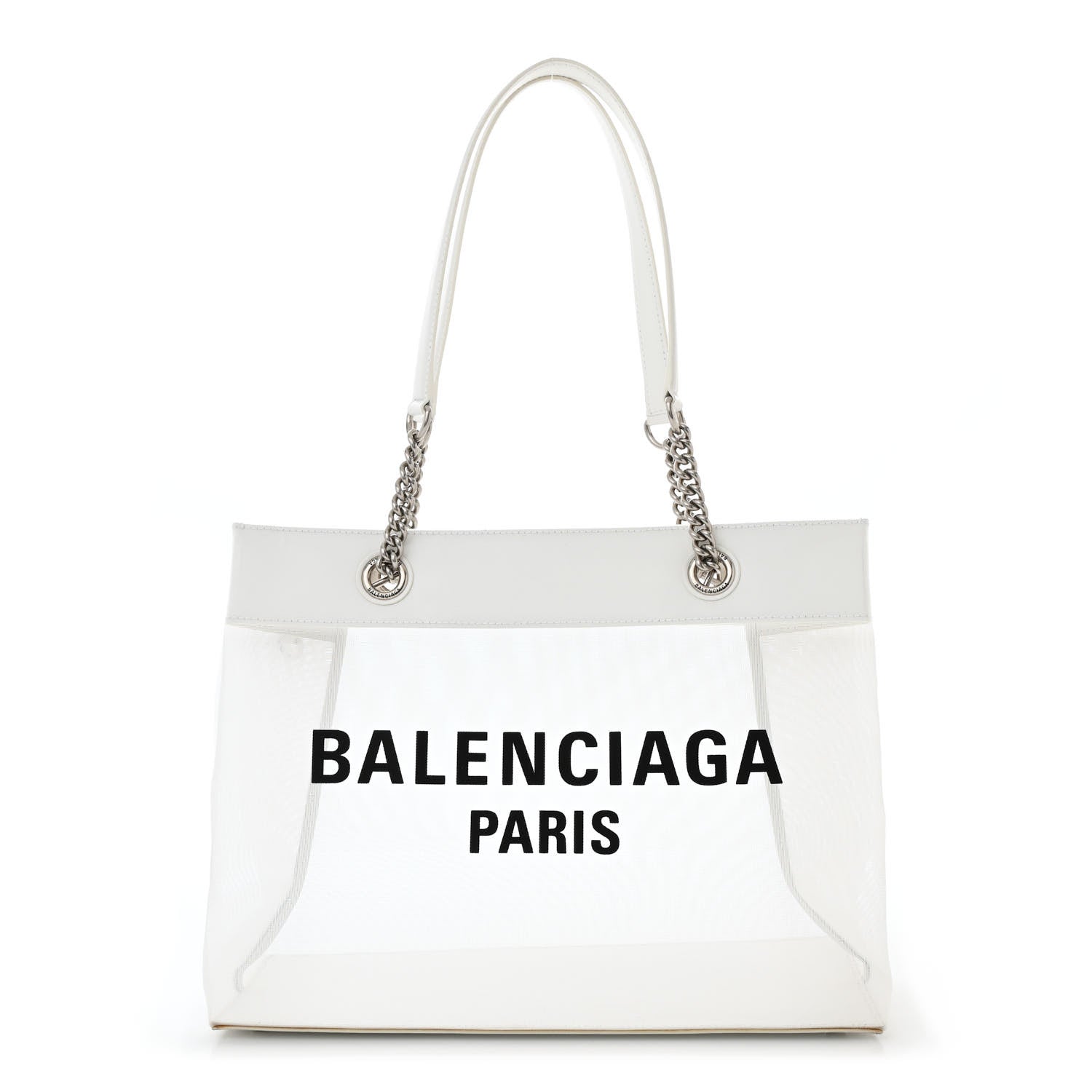 Balenciaga Mesh Medium Duty Free Tote White 1 of 12