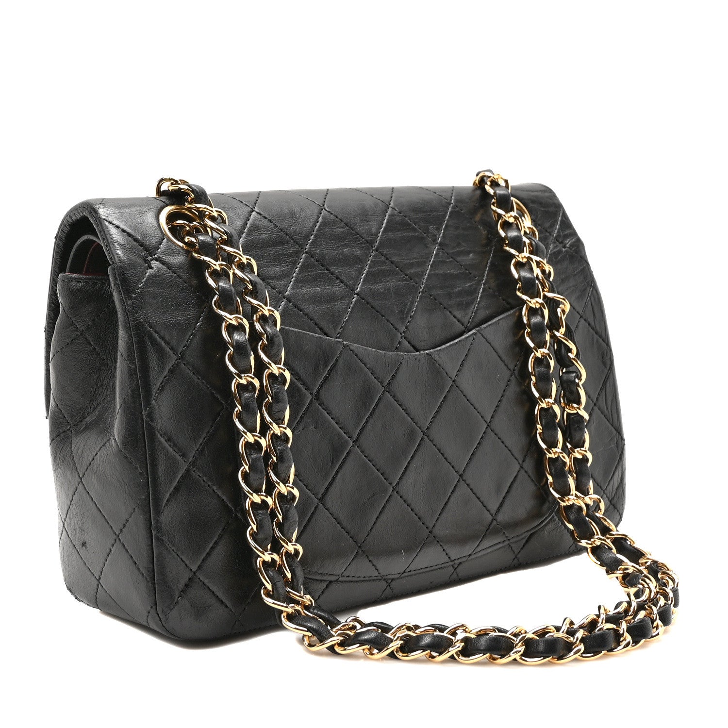 Chanel Lambskin Quilted Small Double Flap Black 3 of 10