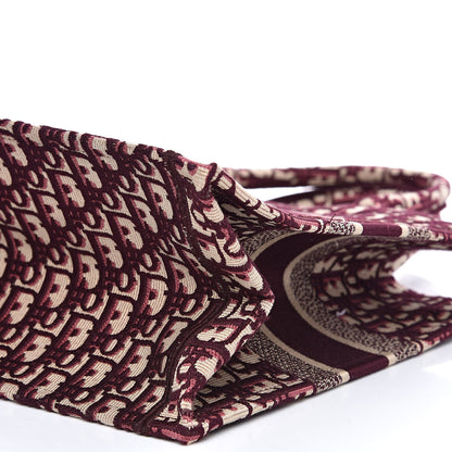 Christian Dior Oblique Medium Book Tote Burgundy Multicolor 9 of 11
