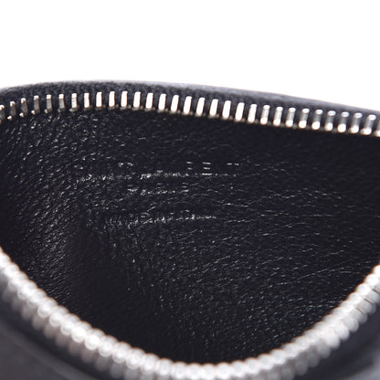 Saint Laurent Grained Calfskin 5 Fragments Zip Pouch Card Holder Black 6 of 7