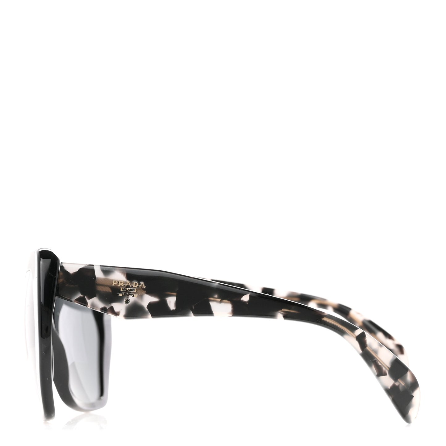 Acetate Sunglasses SPR 16R Black Tortoise Grey