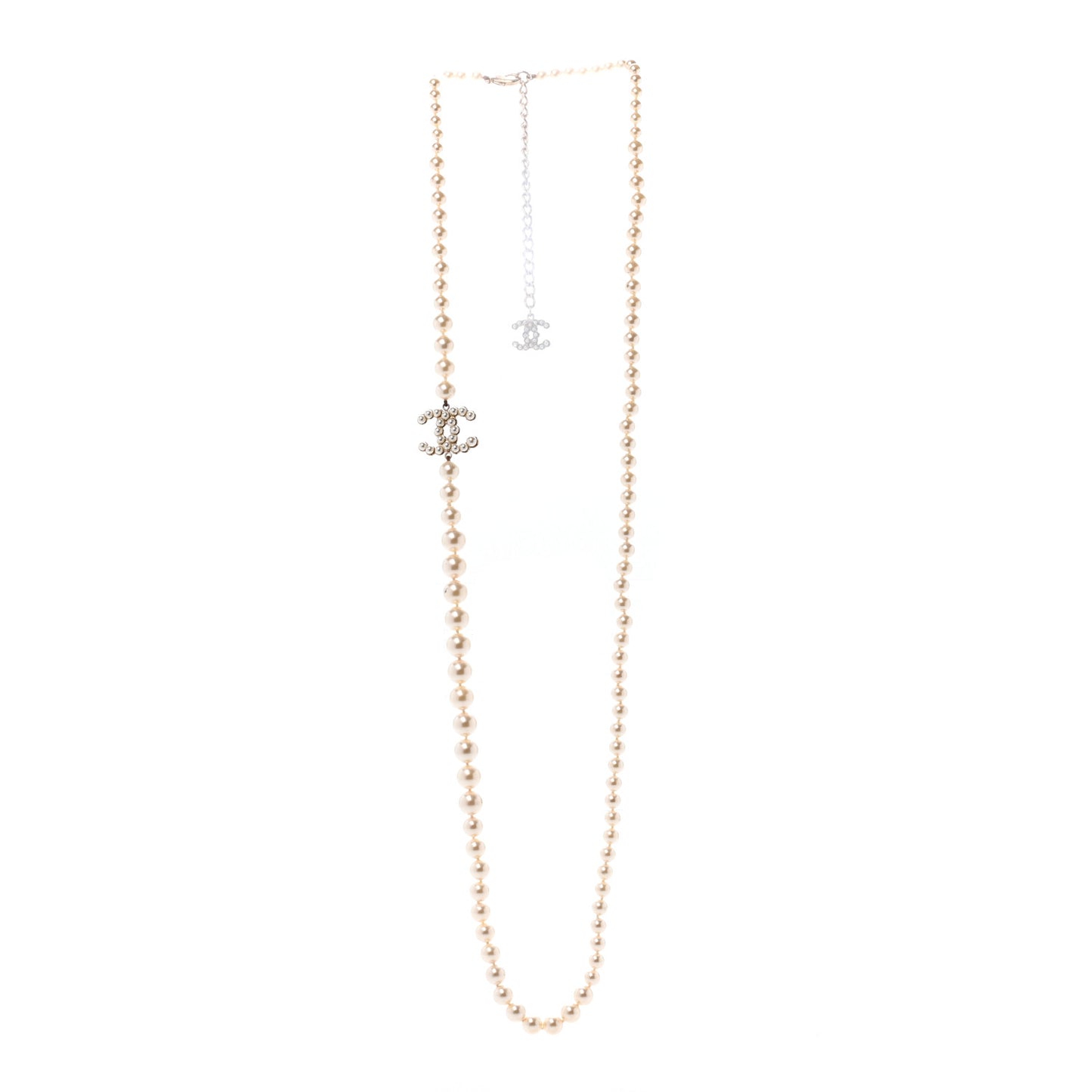 Pearl CC Necklace Gold