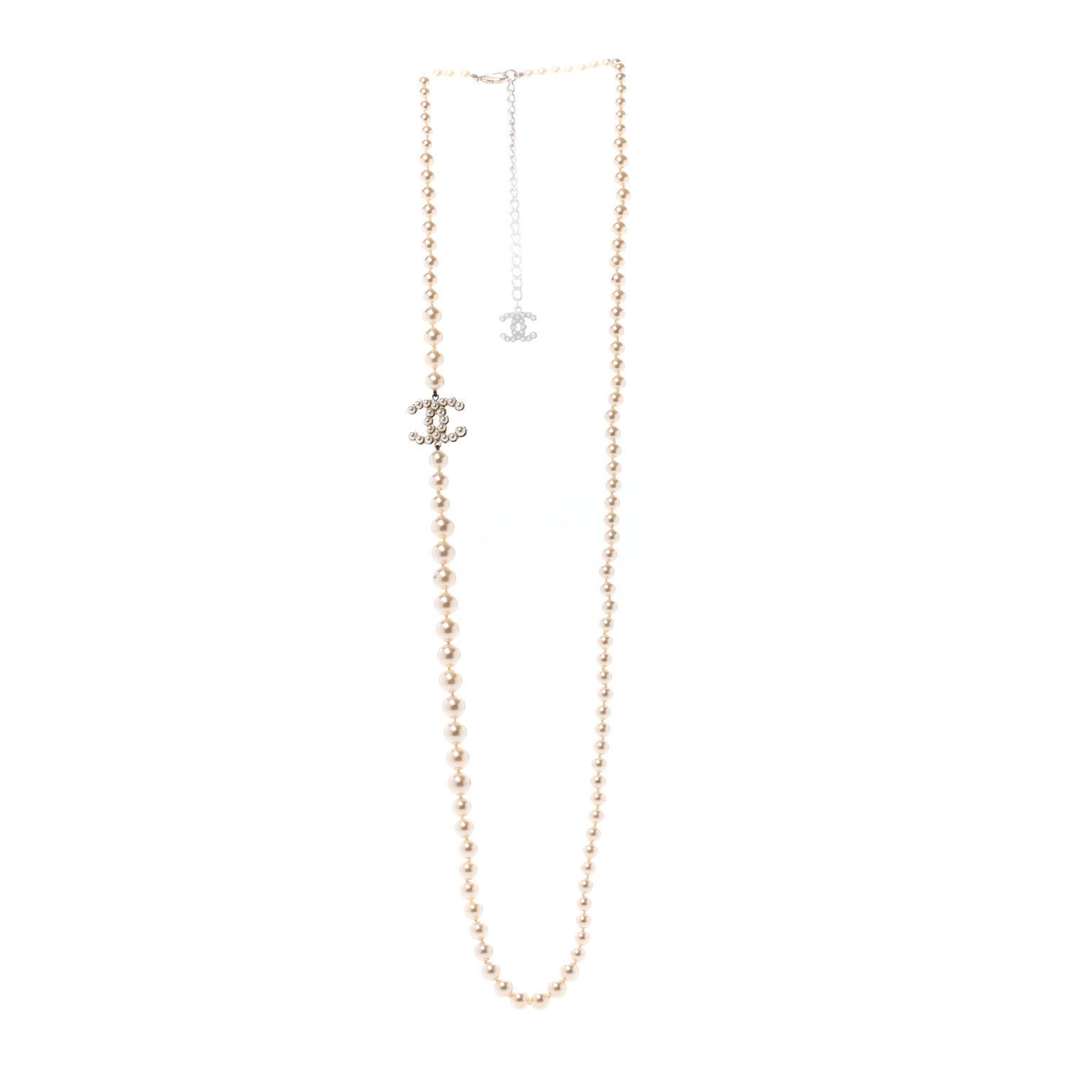 Chanel Pearl CC Necklace Gold 3 of 7