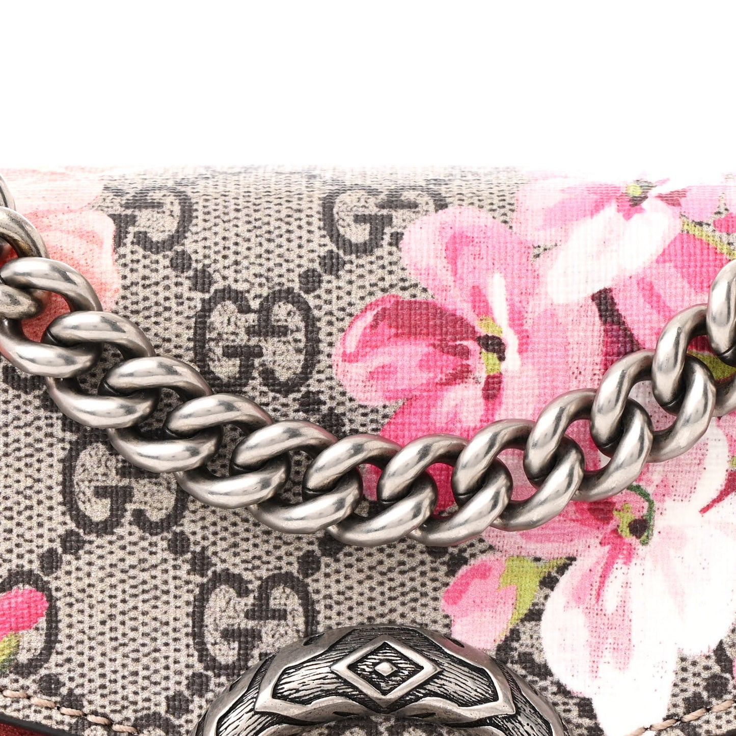 GG Supreme Monogram Blooms Mini Dionysus Shoulder Bag Beige Multicolor Dry Rose