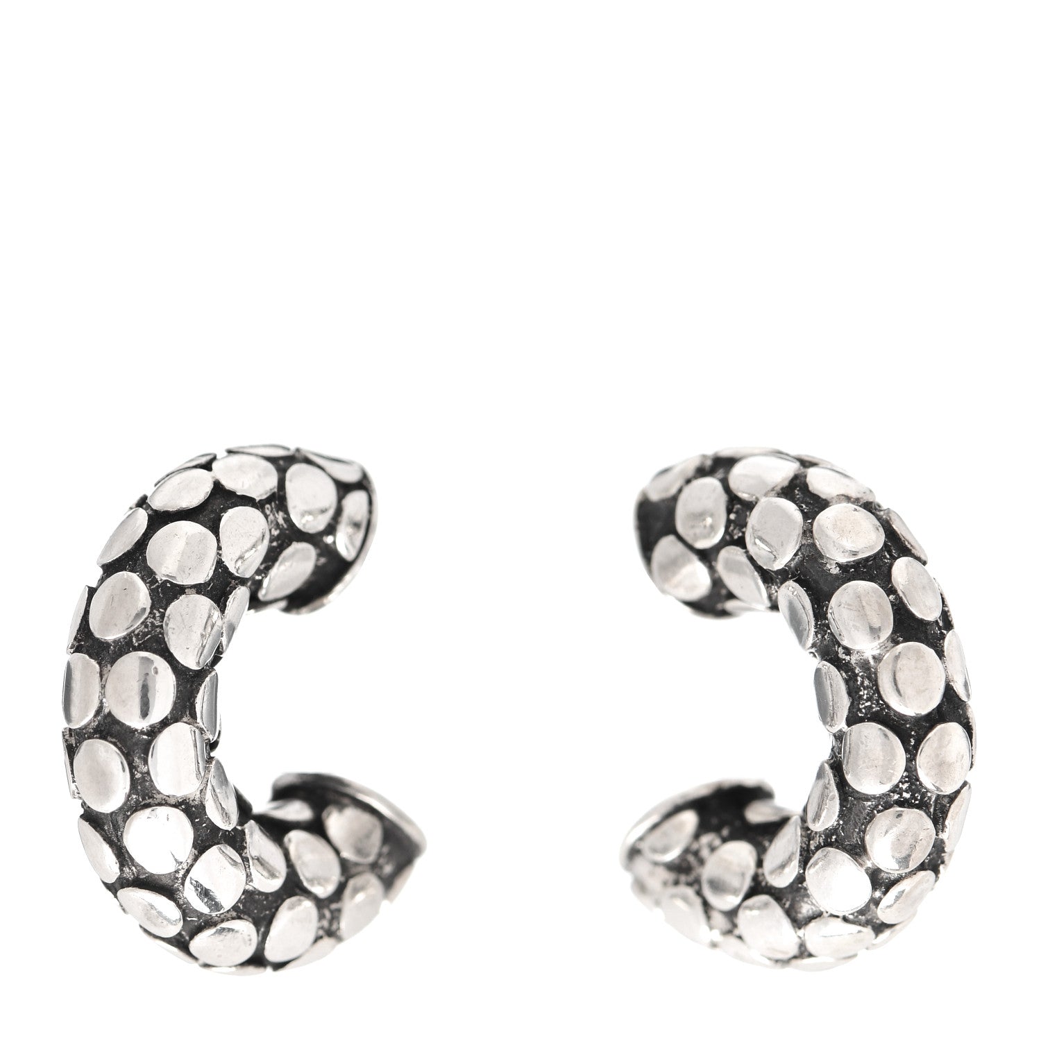 John Hardy Sterling Silver Dot Hoop Earrings 1 of 4