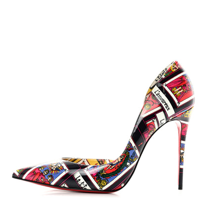 Christian Louboutin Patent Tarot Iriza 100 Pumps 38.5 Multicolor 1 of 7