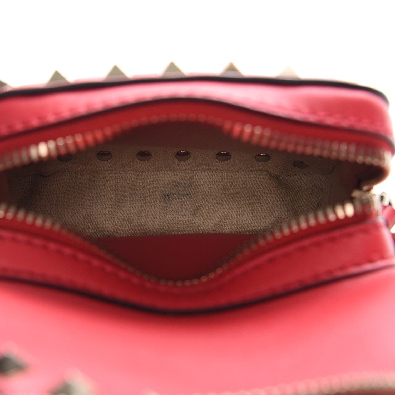 Valentino Garavani Calfskin Mini Rockstud Backpack Deep Fuxia 8 of 8