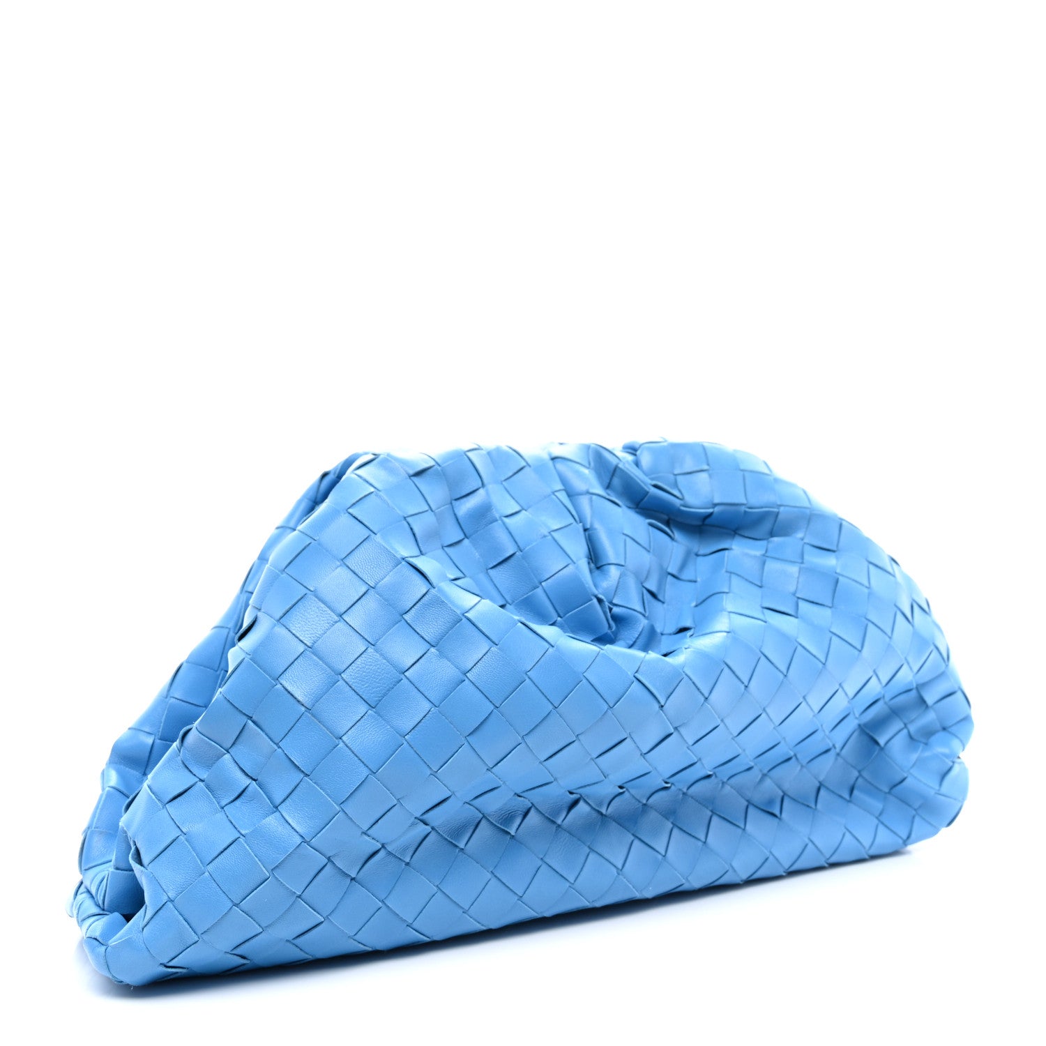 Bottega Veneta Nappa Maxi Intrecciato The Pouch Oversized Clutch Swimming Pool 3 of 8