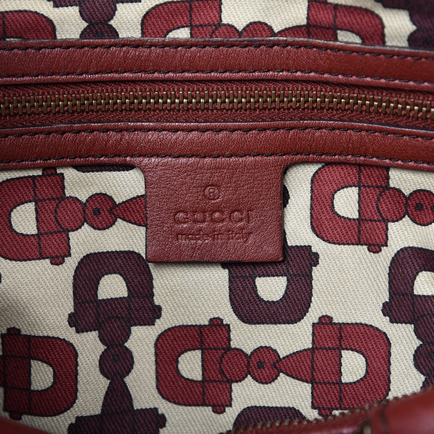 Gucci Guccissima Medium Babouska Boston Red 8 of 9