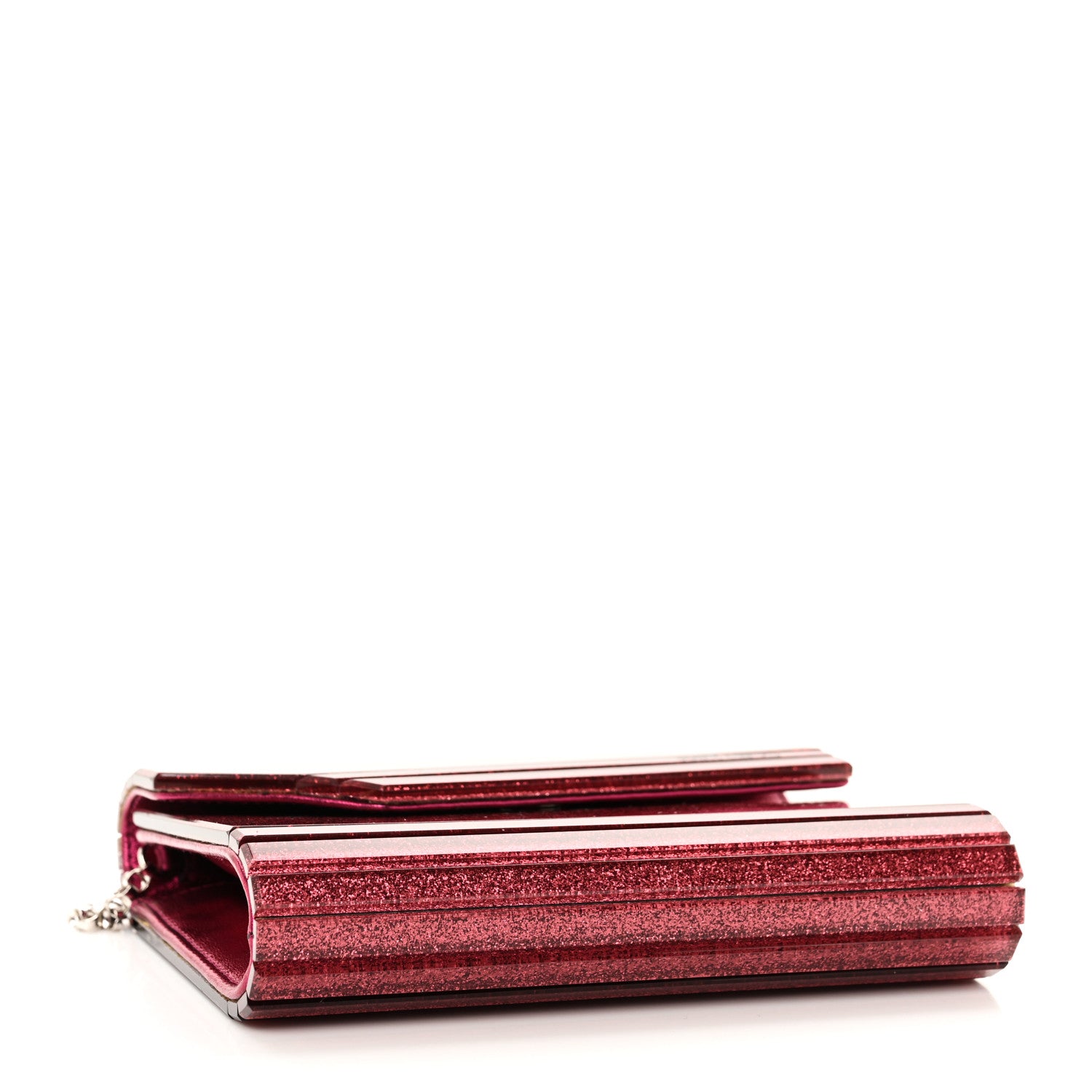Jimmy Choo Acrylic Glitter Micro Candy Clutch Red 4 of 9