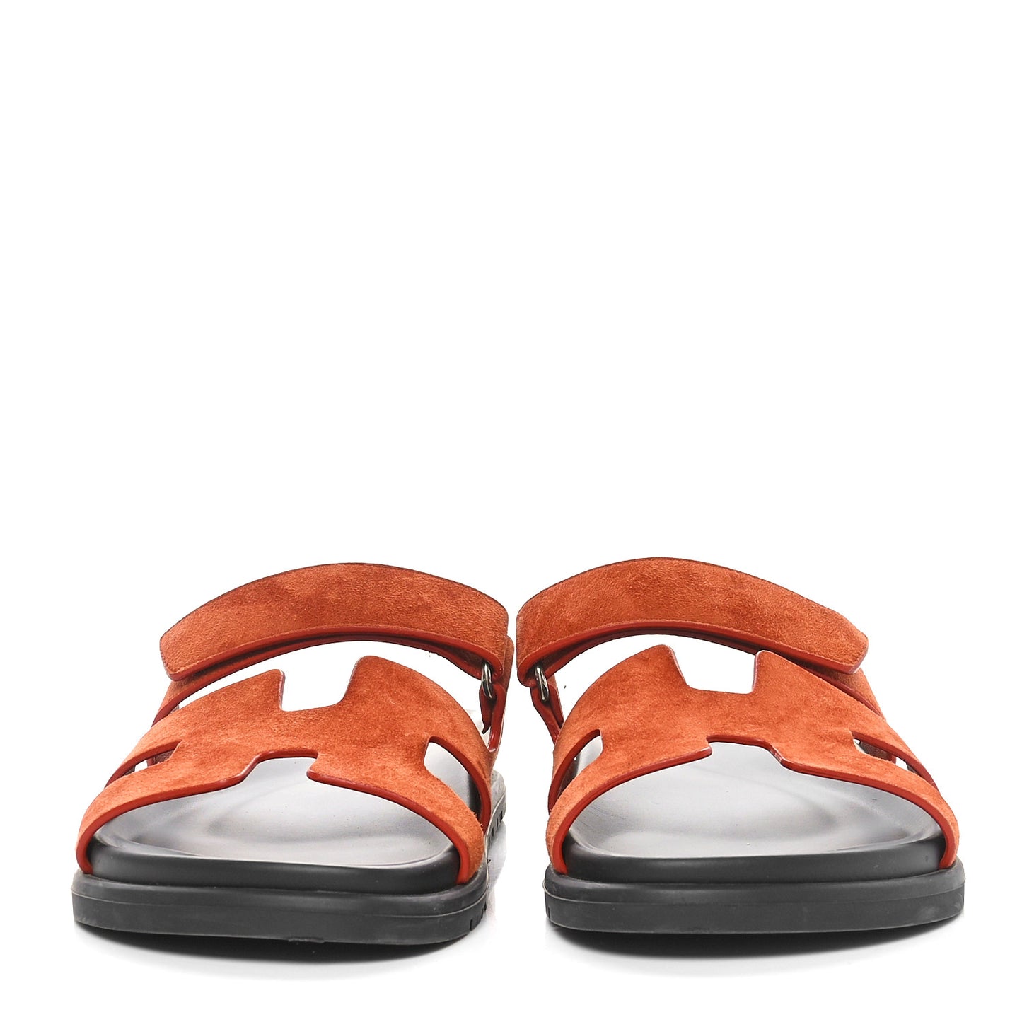 Suede Goatskin Womens Chypre Sandals 40 Orange Canyon