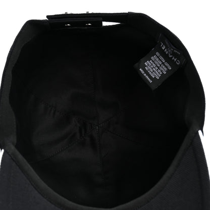 Chanel Cotton CC Cap Hat Black White 7 of 8