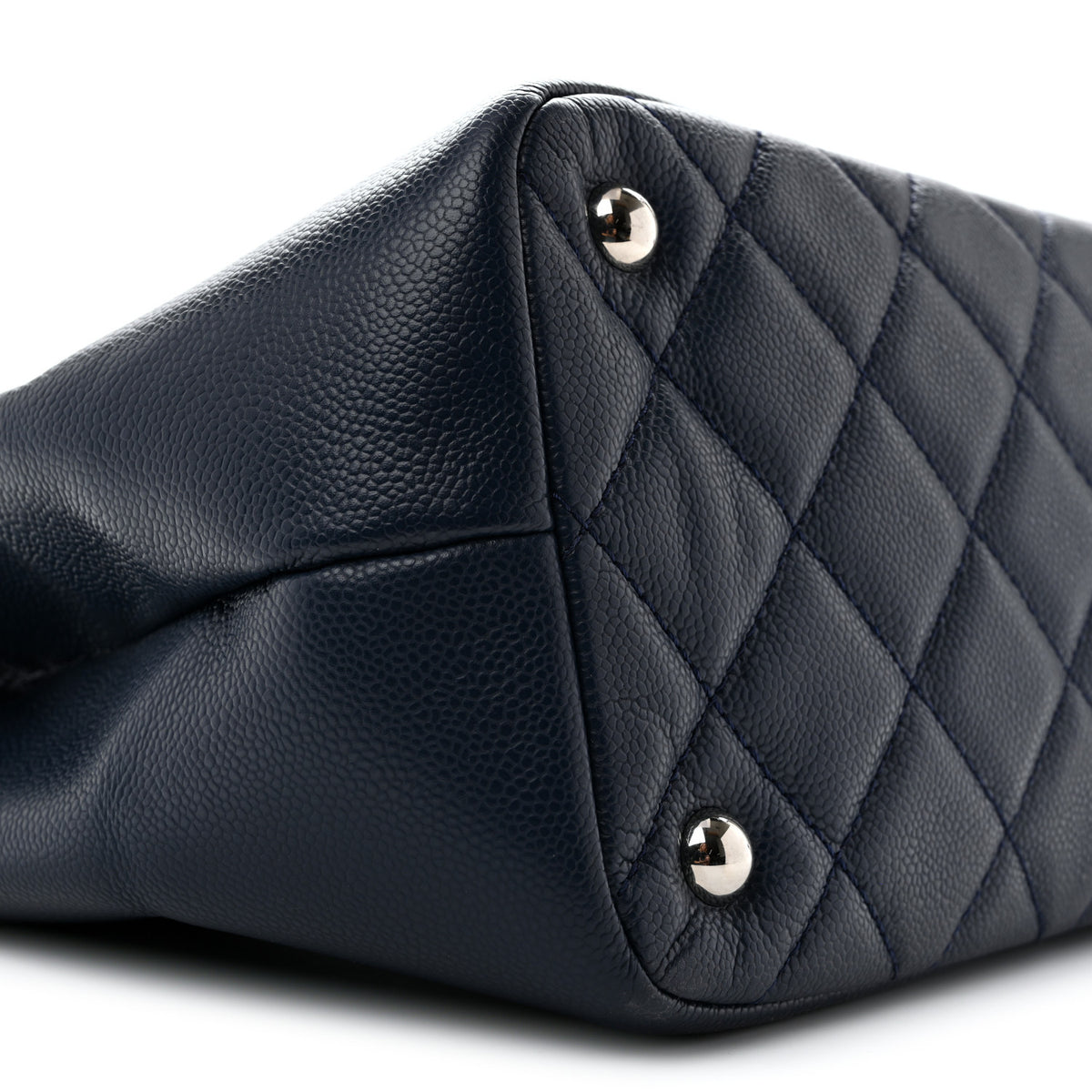 Chanel Caviar Timeless CC Soft Tote Navy Blue 9 of 13