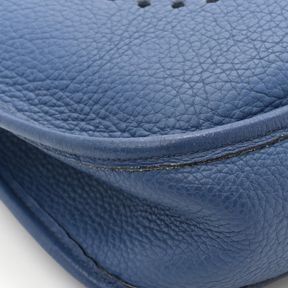 Hermes Taurillon Clemence Evelyne PM Bleu Brighton 14 of 17