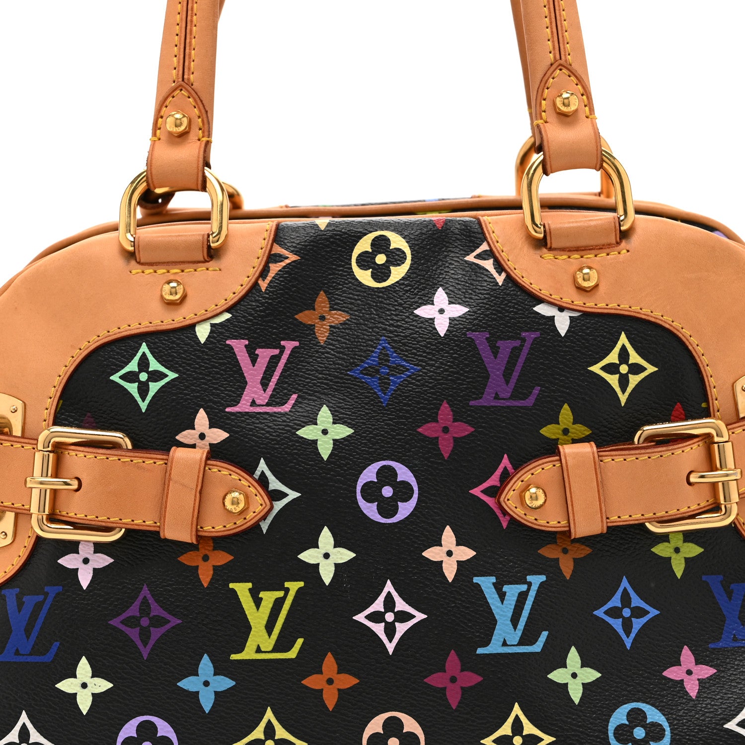 Louis Vuitton Monogram Multicolor Claudia Black 8 of 10