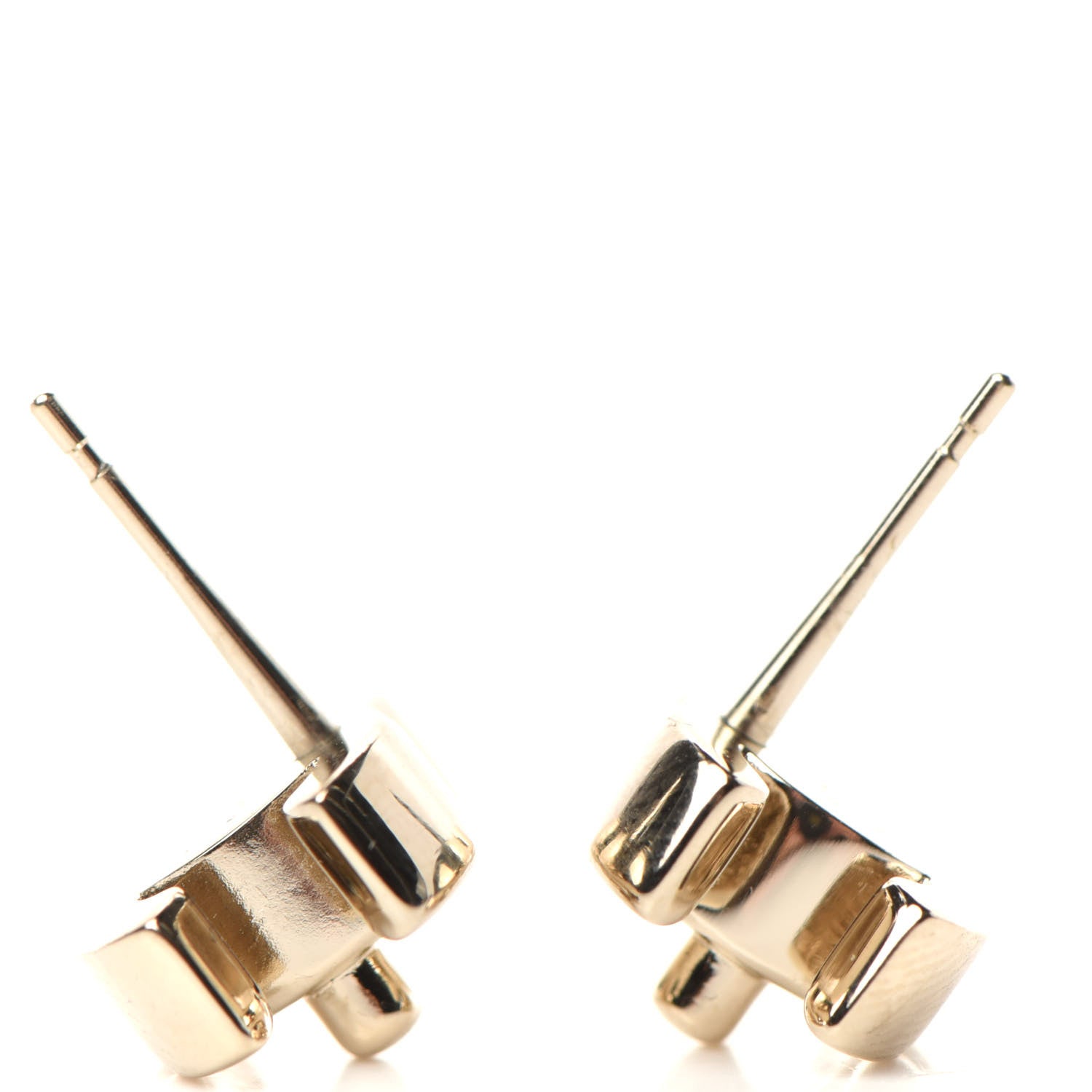 Chanel Metal CC Turnlock Earrings Gold 3 of 4