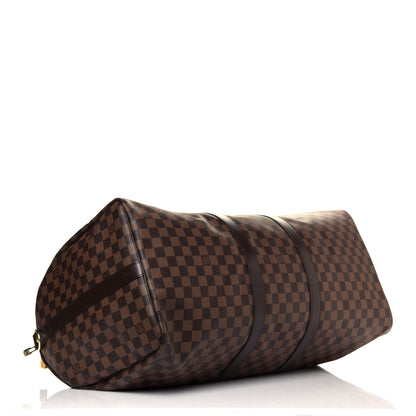 Louis Vuitton Damier Ebene Keepall Bandouliere 55 4 of 11