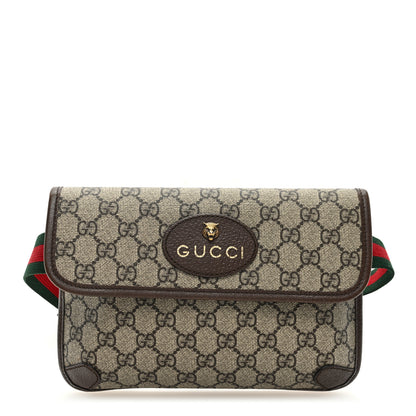 Gucci GG Supreme Monogram Neo Vintage Web Belt Bag Brown 1 of 12