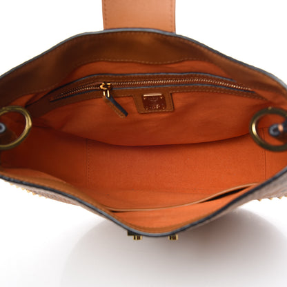 MCM Visetos Studded Medium Patricia Hobo Cognac 5 of 10