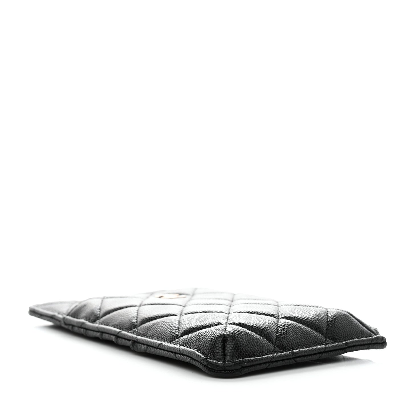 Caviar Quilted Classic iPhone Pouch Black