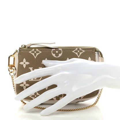 Louis Vuitton Empreinte Spring in the City Mini Pochette Accessories Kaki Beige Cream 2 of 7