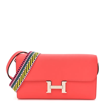 Hermes Evercolor Cavale Constance Long Wallet To Go Rose Texas Multicolor 1 of 11