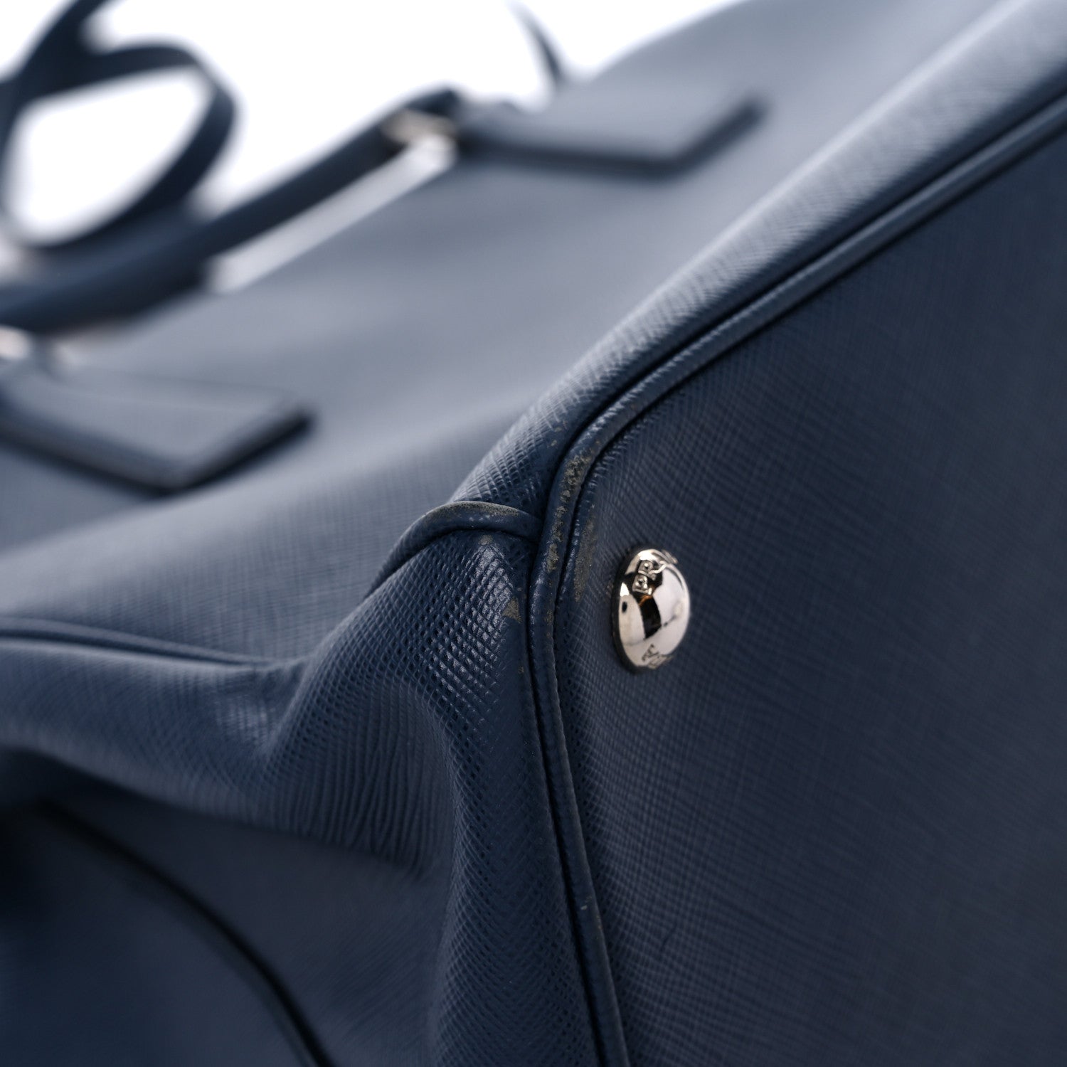 Prada Saffiano Medium Galleria Double Zip Tote Baltico 8 of 14