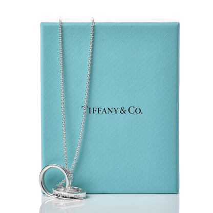 Tiffany Sterling Silver 1837 Interlocking Circles Pendant Necklace 7 of 7