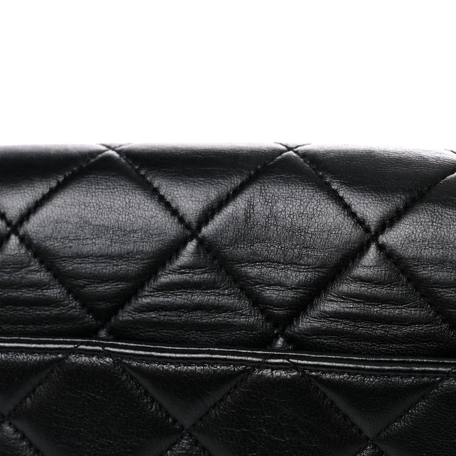 Chanel Lambskin Quilted Medium Single Flap Black 18 of 22