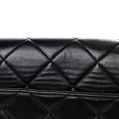 Chanel Lambskin Quilted Medium Single Flap Black 18 of 22