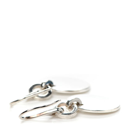 Gucci Sterling Silver Trademark Round Drop Earrings 4 of 6