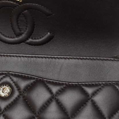 Chanel Lambskin Quilted Small Double Flap Dark Brown 5 of 7