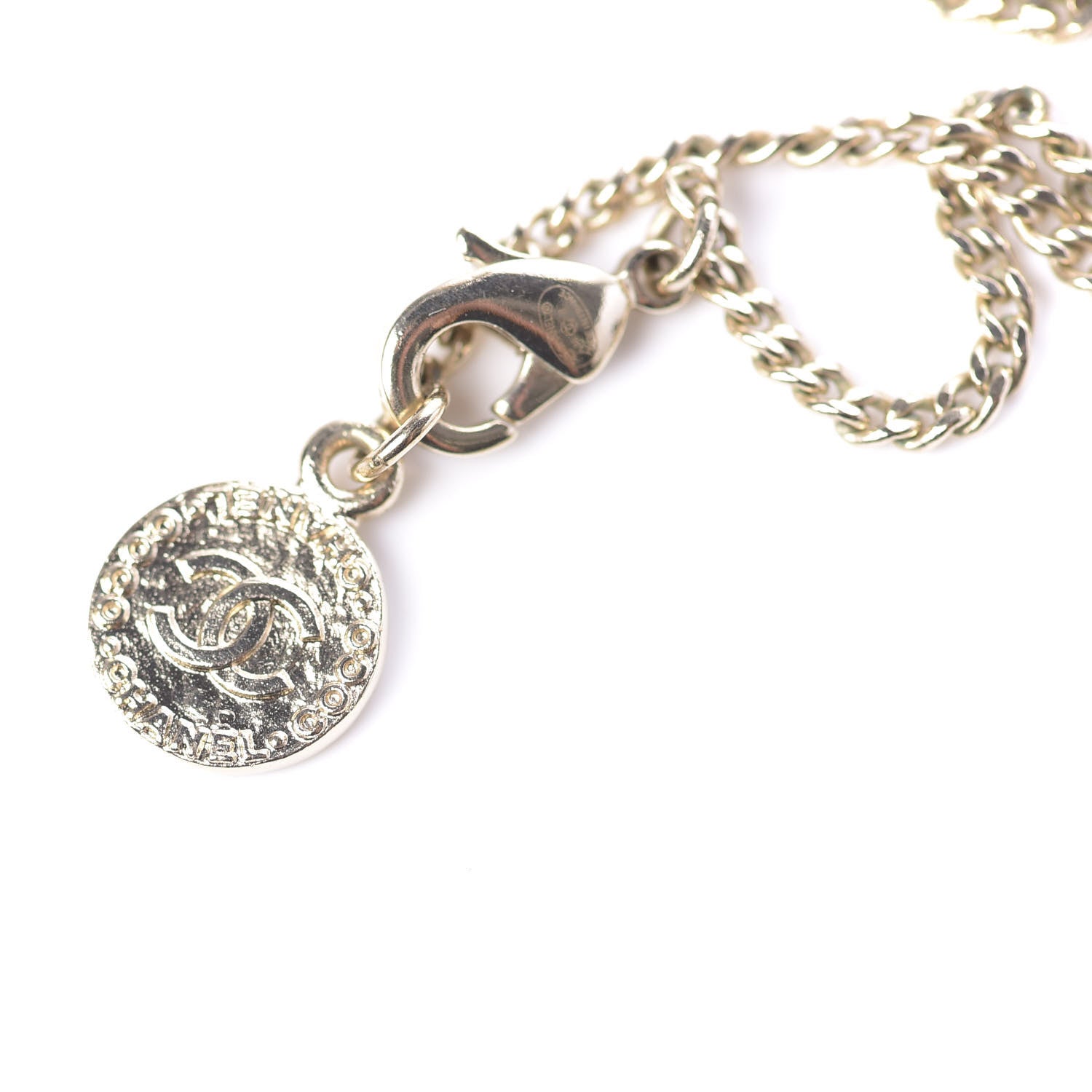 Chanel Crystal CC 100 Anniversary Necklace Gold 7 of 7