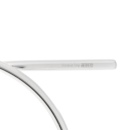 Hermes Sterling Silver MM Loop Earrings 5 of 7