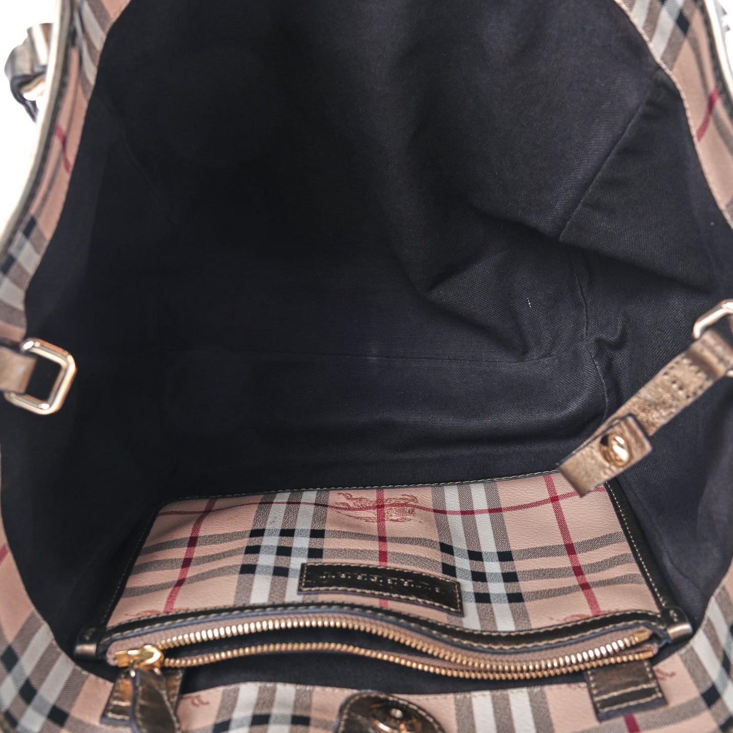 Haymarket Check Small Canterbury Tote Gold