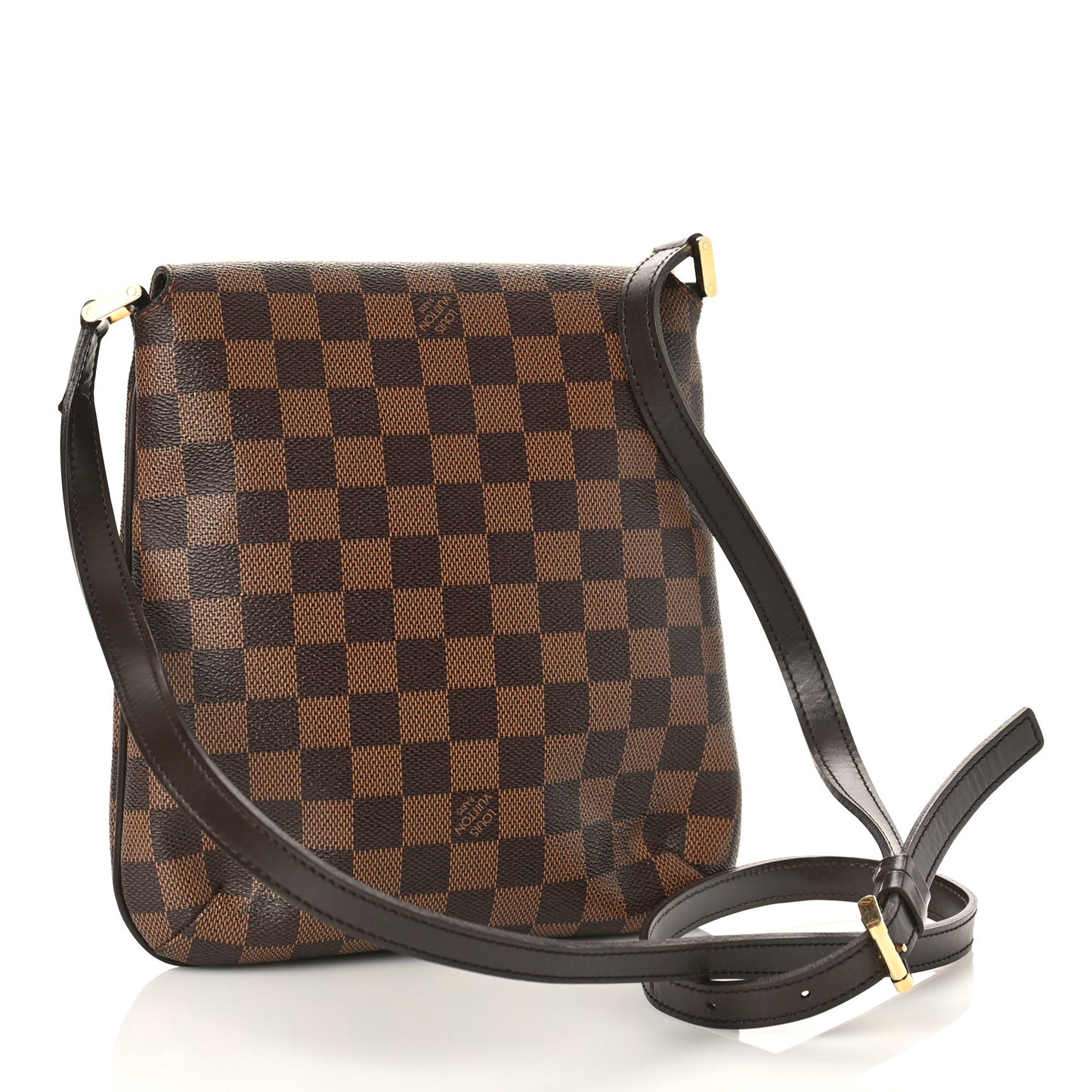 Damier Ebene Musette Salsa Long Strap