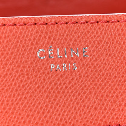 Celine Grained Calfskin Medium Phantom Luggage Coral 5 of 9