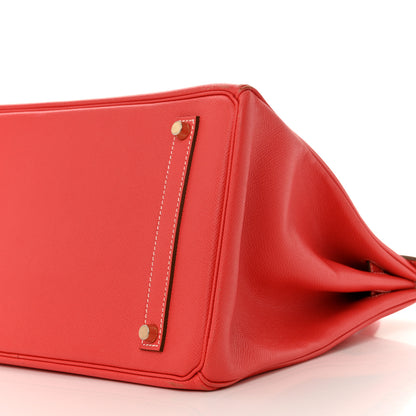 Hermes Epsom Candy Birkin 35 Rose Jaipur Gold 10 of 15