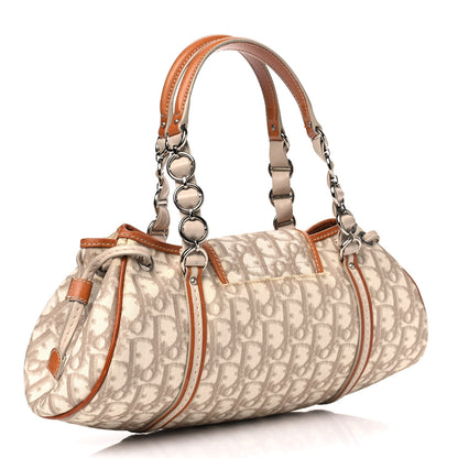 Christian Dior Monogram Romantique Trotter Flap Bag Beige 2 of 8