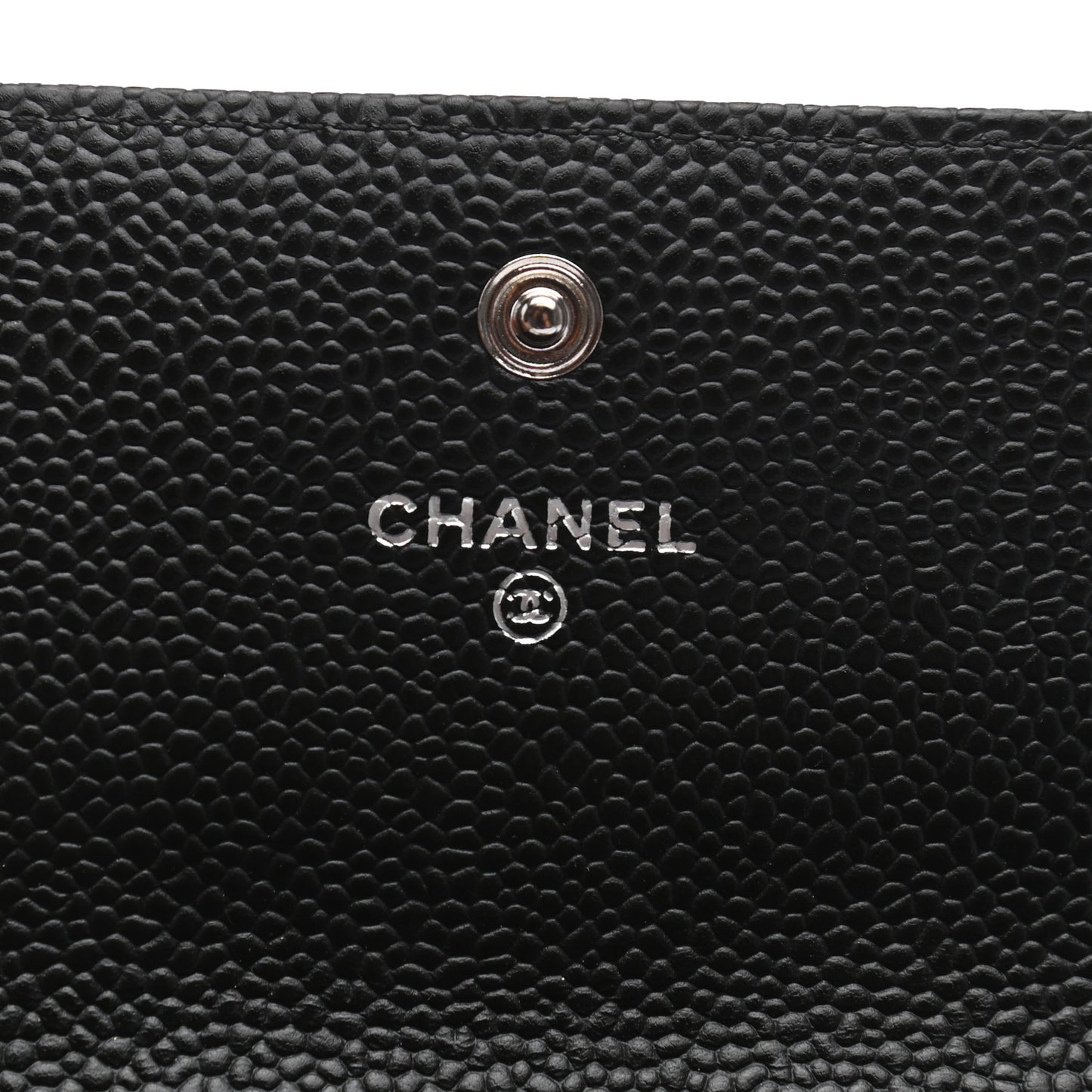 Caviar Quilted Large Flap Wallet Black