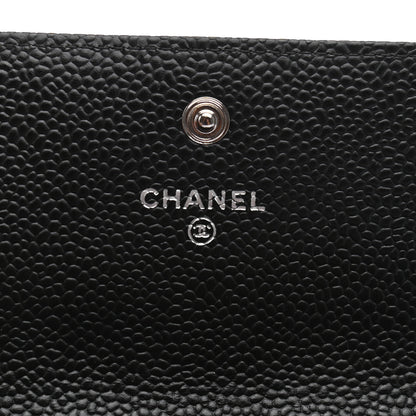 Chanel Caviar Quilted Large Flap Wallet Black 6 of 8